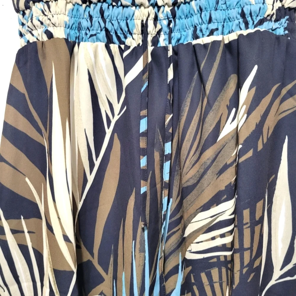 Coco + Carmen Tropical Leaf Print Dress S/M NWT - Picture 2 of 8